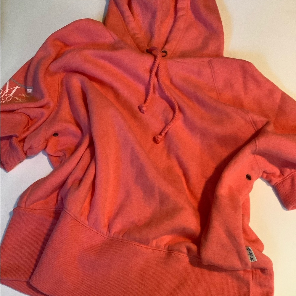 Old Navy Salmon Coral Crop Hoodie Plus Size 2X